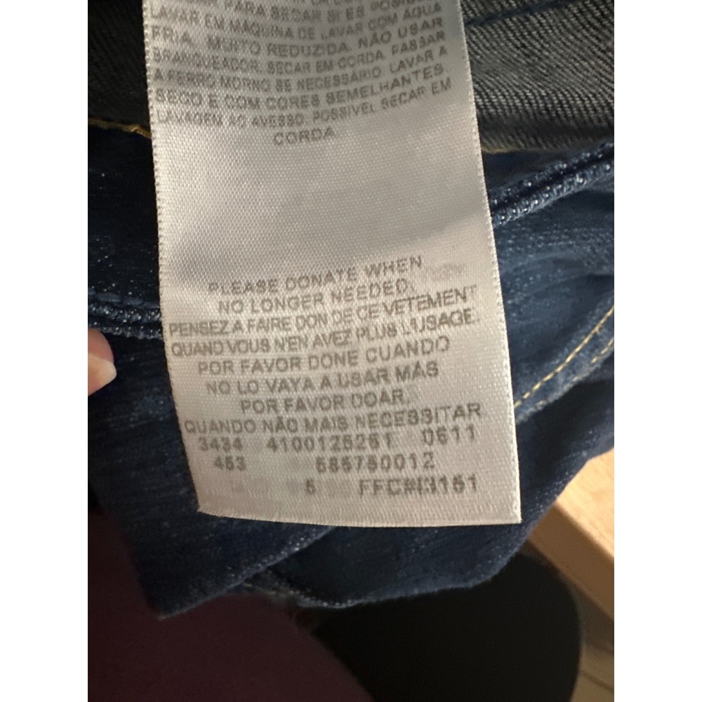 Levis Mid Rise Skinny‎ Jeans Dark Wash Indigo Denim 5-Pocket 14M - Picture 10 of 10